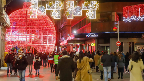 Luces navideñas en Vigo