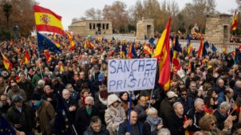 Las protestas del PP contra la amnistía se desinflan con la concentración menos numerosa en Madrid