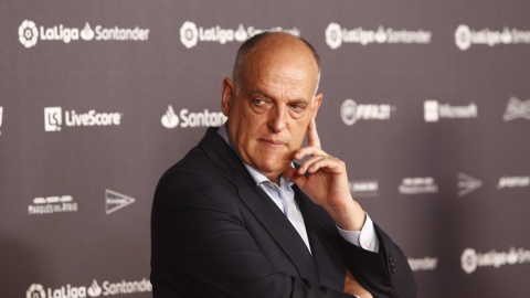 El presidente de la LaLiga, Javier Tebas. E.P.