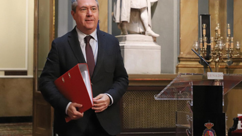 Juan Espadas, portavoz del PSOE en el Senado.