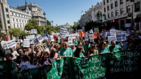 La Marea Verde vuelve a las calles para reivindicar la educación pública frente a la apuesta por la privada de Ayuso