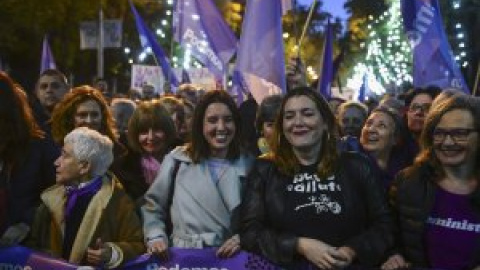 El feminismo inunda Madrid en una marcha contra la violencia machista: "Se acabó"