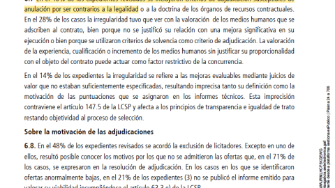 11/4/24 Detalle del informe del Consello de Contas de Galicia.