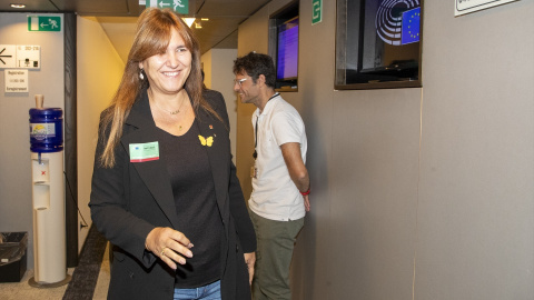 07/12/2023 . oto de archivo de la presidenta de Junts, Laura Borràs, a su llegada al Parlamento Europeo, a 8 de noviembre de 2023, en Bélgica (Bruselas).