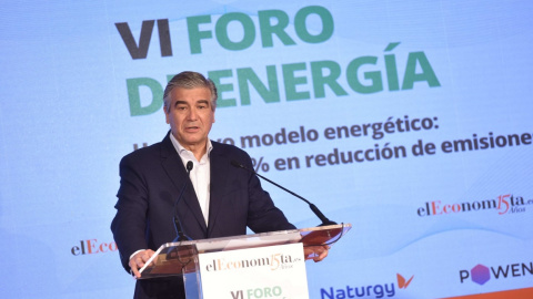 El presidente de Naturgy, Francisco Reynés, en el VI Foro de Energía de 'El Economista', en septiembre de 2021.