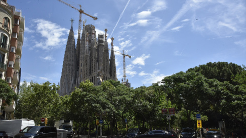 La Sagrada Familia, en Barcelona, Catalunya.