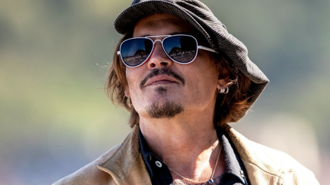 Imagen del actor Johnny Depp en San Sebastián, en el año 2020.