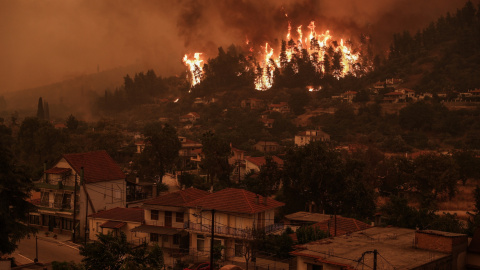 Incendio en Grecia.