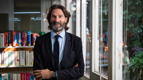 12/12/2023 - Foto de archivo del escritor Frédéric Beigbeder en la presentación de su novela 'Una vida sin fin' en febrero de 2020.