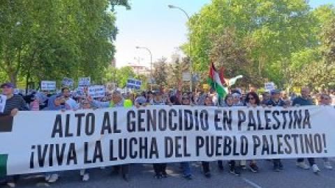 La cuarta convocatoria estatal de apoyo a Palestina y contra el genocidio israelí reúne a 15.000 personas en Madrid