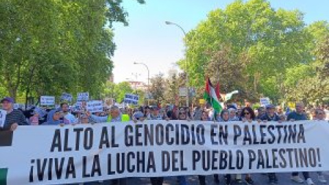 La cuarta convocatoria estatal de apoyo a Palestina y contra el genocidio israelí reúne a 15.000 personas en Madrid