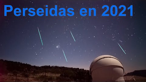 Perseidas que chocan contra la luna