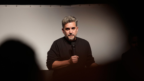 El cineasta Pavel GIraud, en la presentación de la película en San Sebastián (Foto Ulises Proust. Festival de San Sebastián)