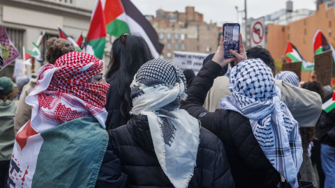 Manifestación en solidaridad con Palestina en Nueva York, el pasado 22 de noviembre.