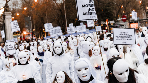 Manifestación en Madrid por el Día Internacional de la Mujer, a 8 de marzo de 2024.