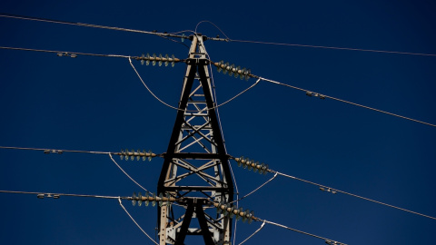 Una torre eléctrica, a 12 de noviembre de 2021, en Madrid.