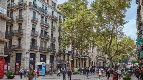 Una imatge del Passeig del Born de Barcelona.