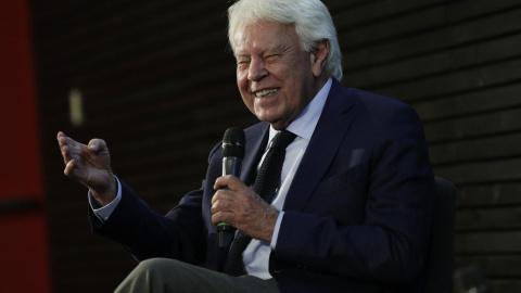 Felipe González participa en el lanzamiento del Archivo Presidente Ricardo Lagos, en Santiago de Chile, a 29 de abril de 2024.