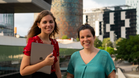 Elisa Pont (esquerra) i Alba Fdez. Candial (dreta).