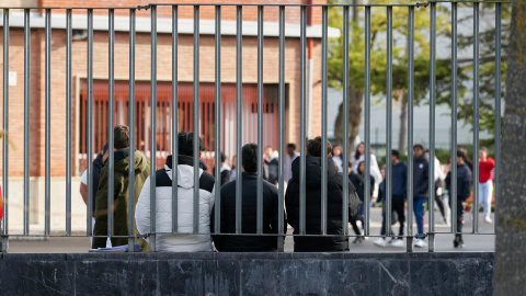 Vista del patio de un instituto de Vitoria, este martes, en el que el consejero de Educación del Gobierno Vasco, Jokin Bildarratz, ha justificado el empeoramiento de los resultados de los alumnos vascos en el informe internacional PISA en que ha sido gen