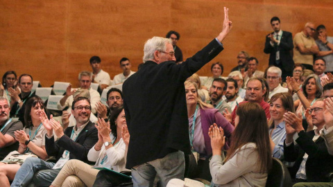 Xavier Trias després de la seva intervenció al Consell Nacional de Junts per Catalunya.