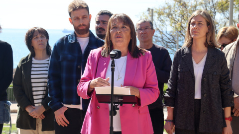 La cap de llista per Tarragona de Comuns Sumar, Yolanda López, en la presentació de la candidatura