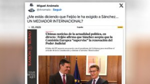 Choteo con la mediación exigida por Feijóo para renovar el CGPJ: "Es el mayor meme que ha tenido la política de este país"