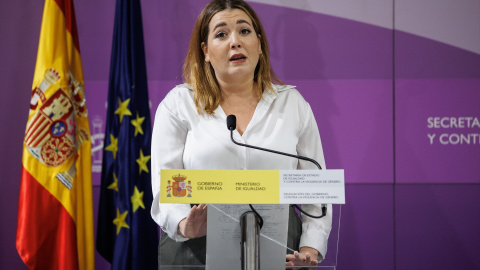 La exsecretaria de Estado de Igualdad y contra la Violencia de Género en funciones, Ángela Rodríguez, a 4 de octubre de 2023, en Madrid (España). Imagen de archivo.