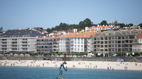 Vista de la playa de Sanxenxo (Pontevedra, Galicia). E.P./Beatriz Ciscar