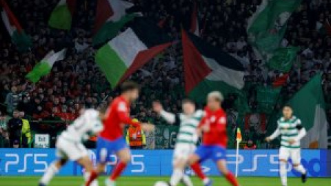 Multan al Celtic por exhibir banderas palestinas en un partido de la Champions League