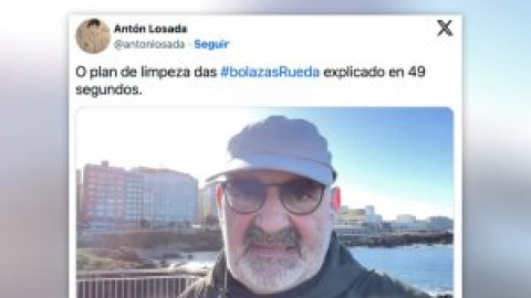 "Bolitas no, bolazas": 49 segundos de Antón Losada sobre Rueda y la marea de microplásticos en Galicia