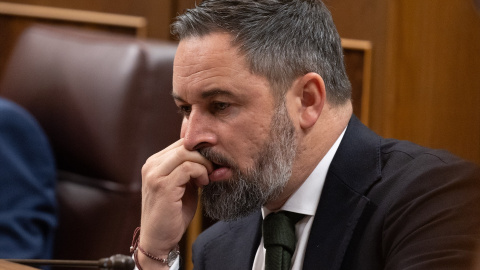 Santiago Abascal durante un pleno en el Congreso de los Diputados, a 20 de diciembre de 2023, en Madrid.