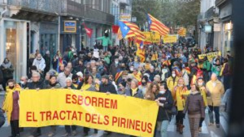 Una manifestació demana a Perpinyà que "s'esborrin les fronteres" en la Diada de la Catalunya del Nord