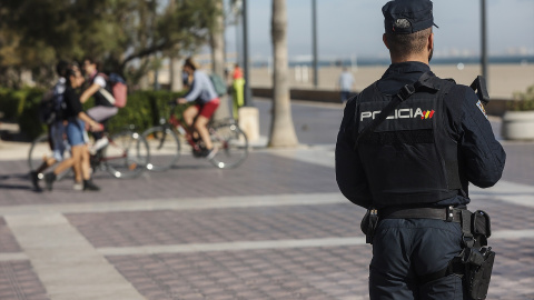 Fotografía de archivo de un agente de la Policía Nacional.