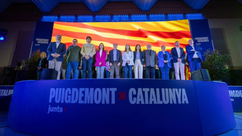 29/04/2024 - L'acte de campanya que Junts ha celebrat aquest dilluns, a Argelers.