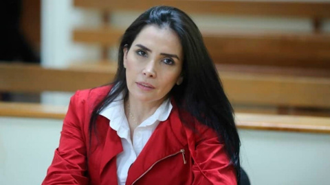 La excongresista colombiana Aida Merlano durante una audiencia judicial en Caracas (Venezuela). EFE/Prensa Miraflores