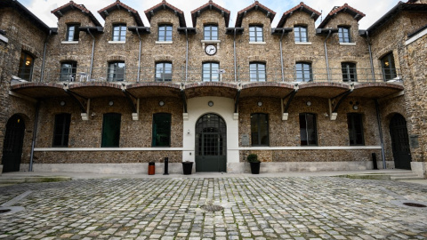 El patio de honor de la Prisión de la Santé en París, a 6 de noviembre de 2020.