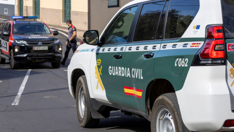 Imagen de archivo de un dispositivo de la Guardia Civil y de un coche de la Policía, a 6/12/2023