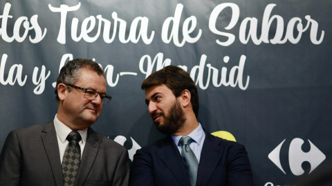 El consejero de Agricultura, Ganadería y Desarrollo Rural de la Junta de Castilla y León, Gerardo Dueñas, y el vicepresidente de la Junta de Castilla y León, Juan García-Gallardo.