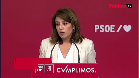 Adriana Lastra, sobre los dos diputados de UPN: "Ha habido una compra de voluntades por parte del PP"