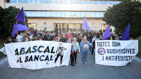 Subversives Castelló celebra la sentencia de absolución, a 12 de enero de 2024.