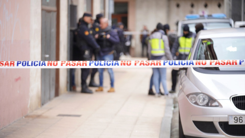 Agentes de la Policía Nacional en Burgos. Imagen de Archivo.