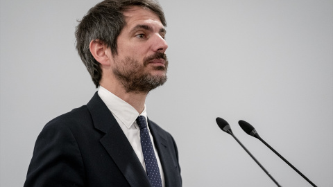 El ministro de Cultura, Ernest Urtasun, durante una rueda de prensa en Madrid, a 8 de mayo de 2024.