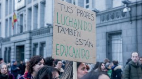 La Marea Verde moviliza al 65% del profesorado en la huelga por la educación pública en Madrid