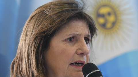 Imagen de archivo de la ministra argentina Patricia Bullrich, a 25 de octubre de 2023, en Buenos Aires.