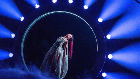 Eden Golan, representante de Israel, durante su actuación en el Festival de Eurovisión 2024.