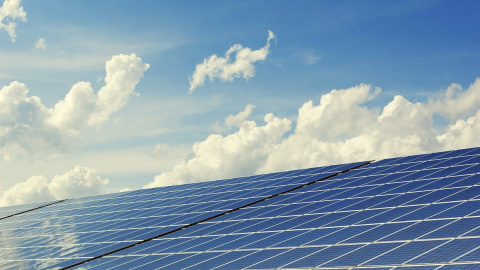 Un parque de energía solar, en una imagen de archivo