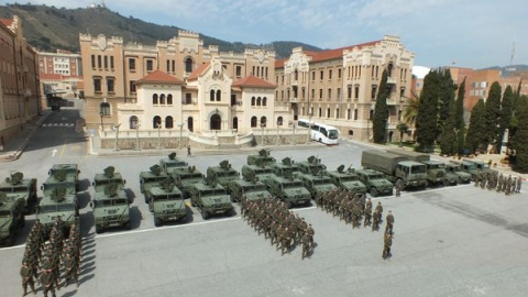 Regimiento de Infantería 'Barcelona' 63 en el Cuartel del Bruch.