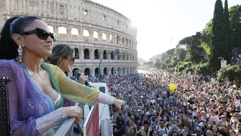 Desfile del orgullo LGTB en Roma, capital de Italia, a 10 de junio de 2023.