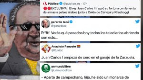 "Juan Carlos I el Emprendedor": las redes reaccionan a la exclusiva de 'Público' sobre la procedencia de la fortuna de Juan Carlos I